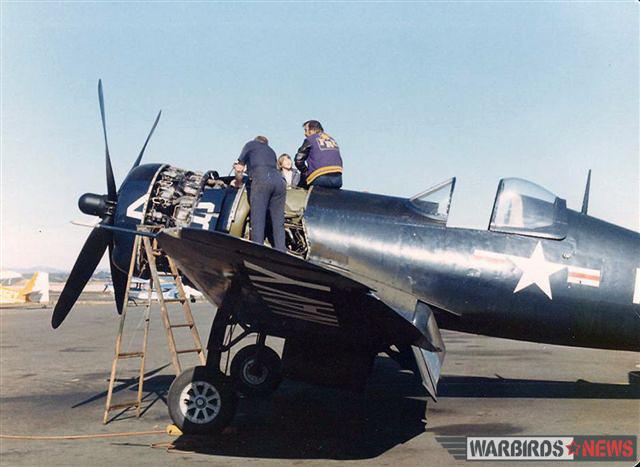 Bu.97359 while undergoing maintenance when owned by Dan Friedkin. (photo via Stephen Chapis)