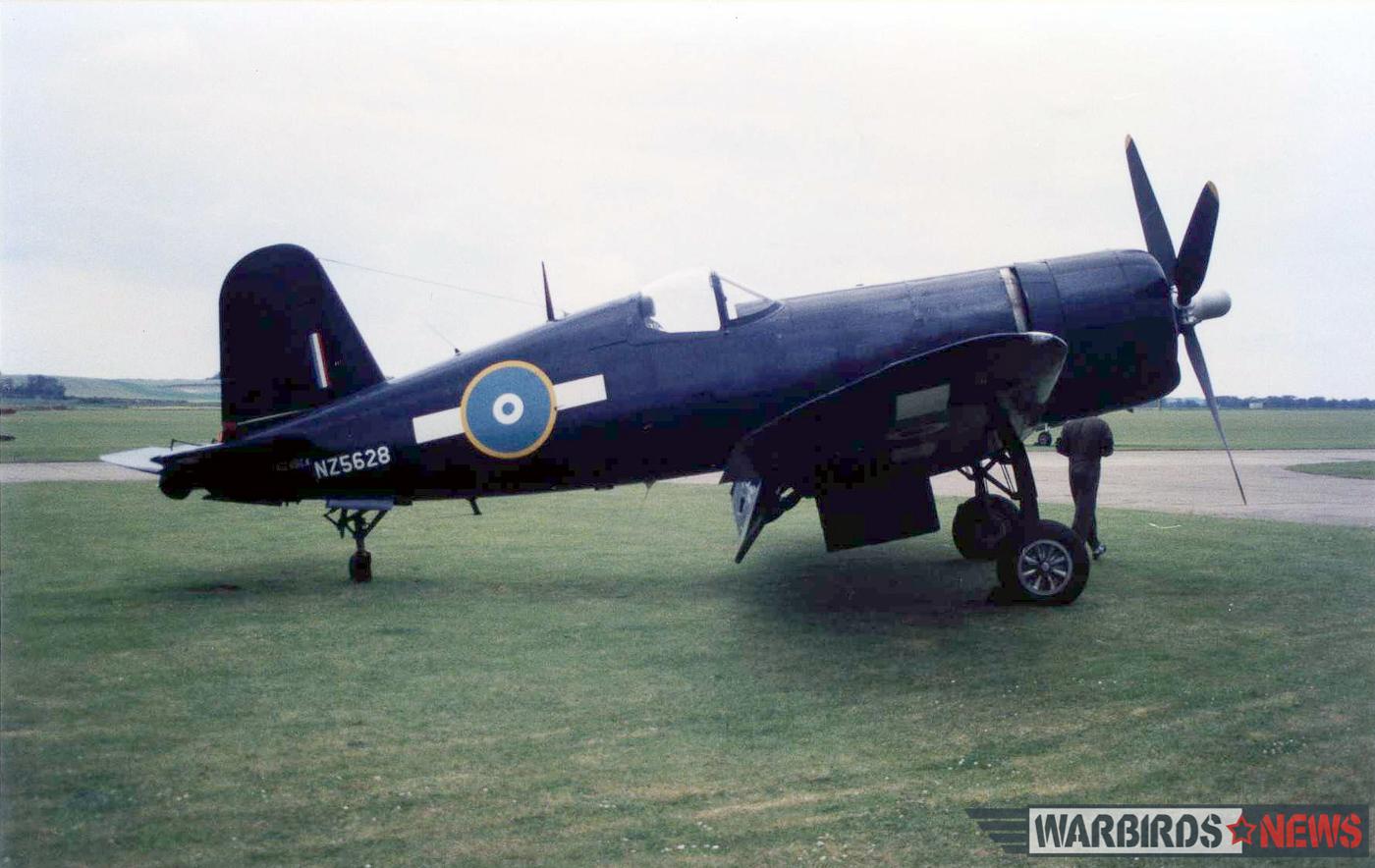 Bu.97359 in her RNZAF livery while flying with the Old Flying Machine Company out of Duxford, England in July, 1991. (photo by Anthony McGhee)