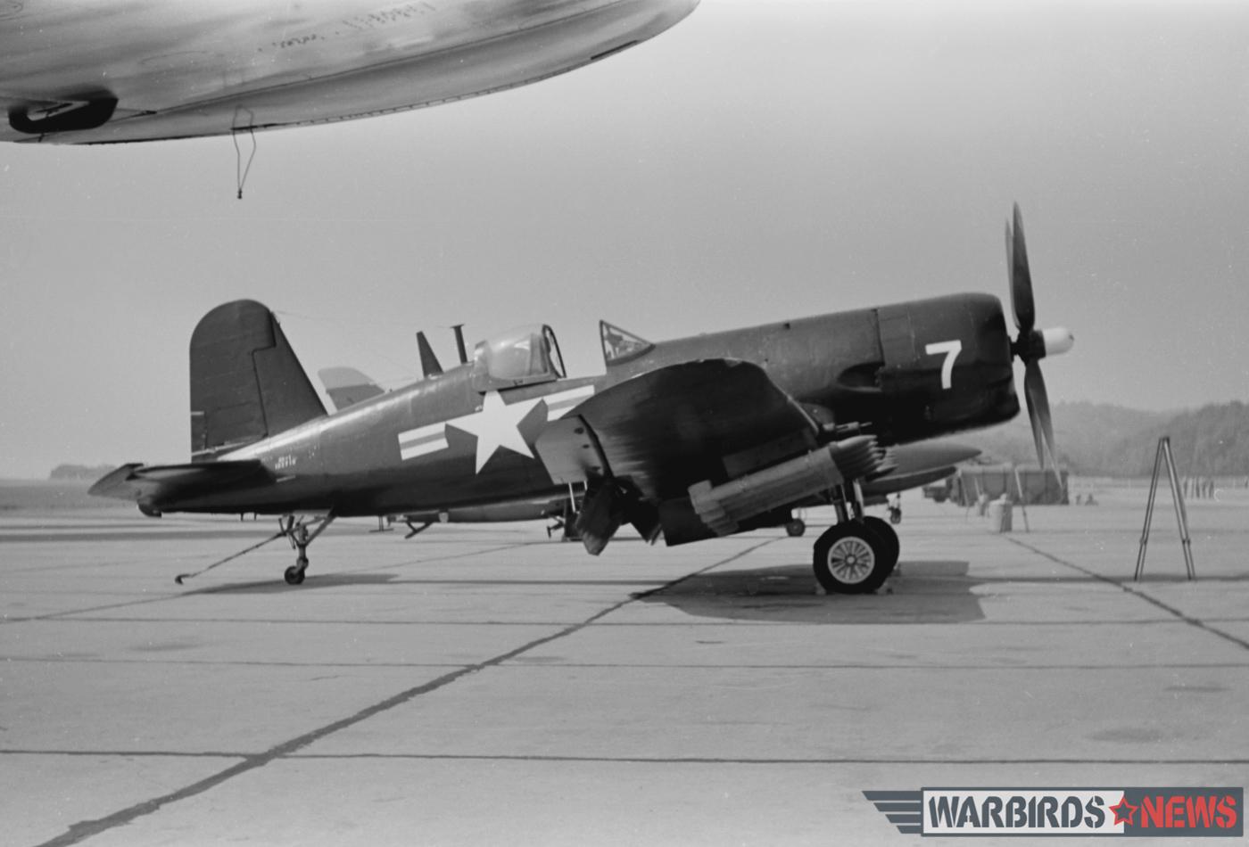 Bu.133710 at MCB Quantico in May, 1966 following her restoration into spurious US markings. (photo via Stephen Chapis)