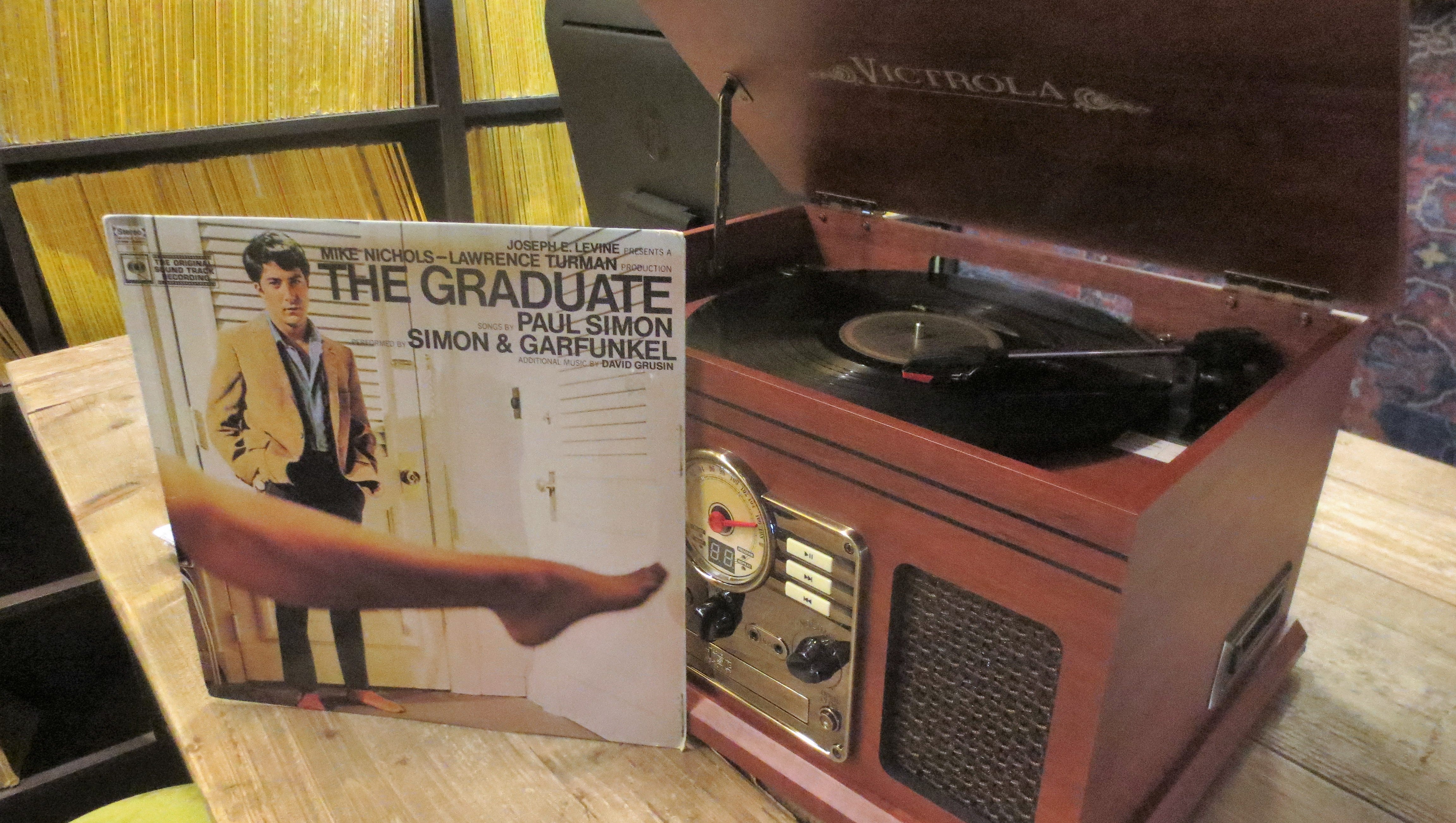 The Graduate Hotel Berkeley has periodic vinyl nights in which albums like “The Graduate” soundtrack are played for bar patrons.