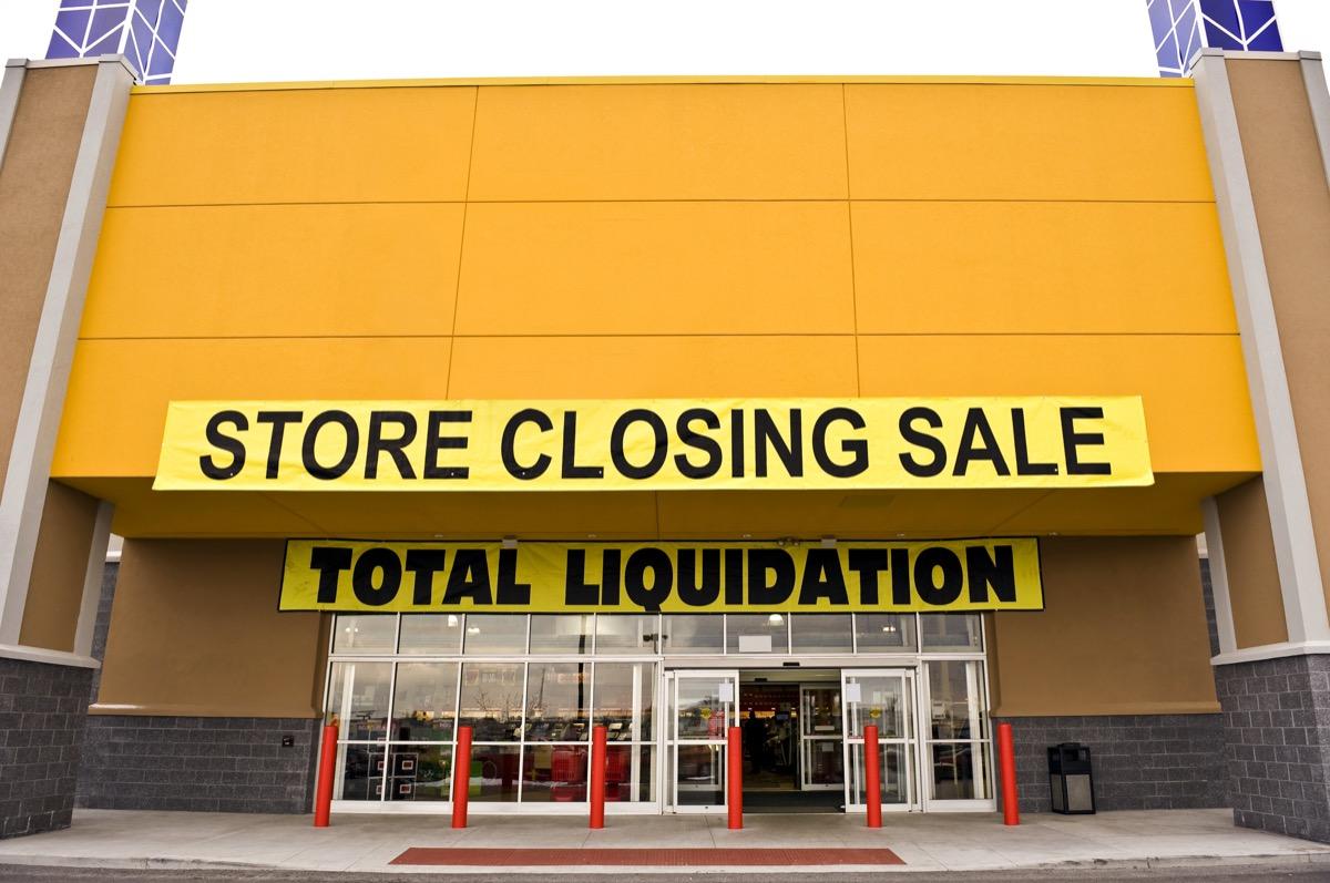 Store Closing Sale With Copy Space