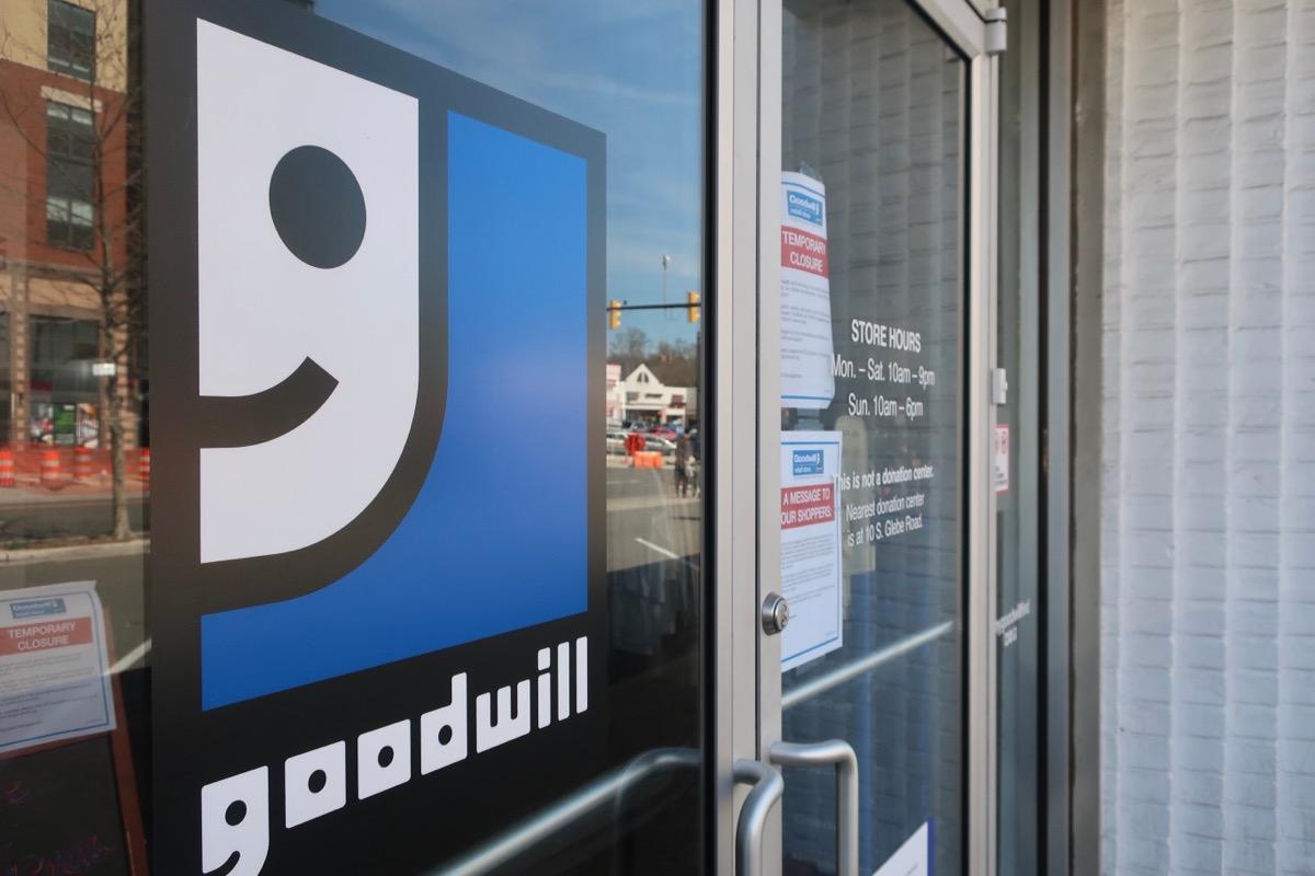 entrance to goodwill store