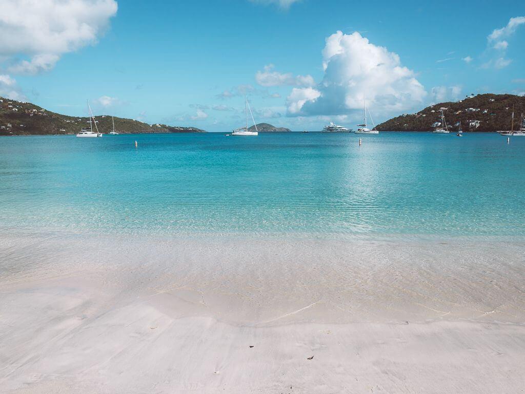 Pristine calm waters of Magens Bay Beach - st thomas vs st croix