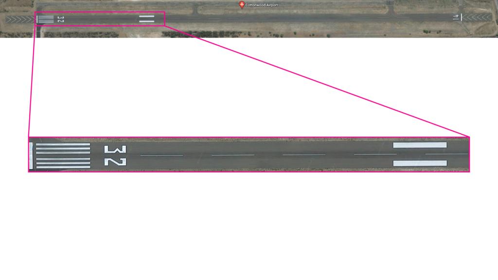 Non-Precision runway at Cottonwood Airport-AZ