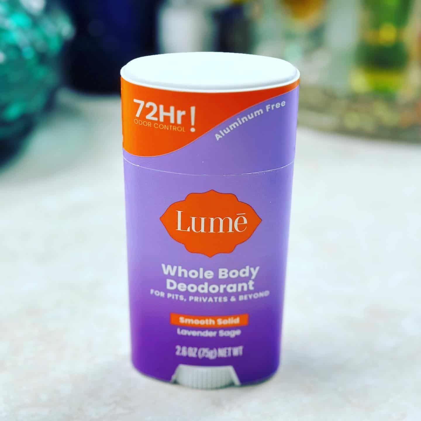 Lavender Sage scent deodorant by Lume