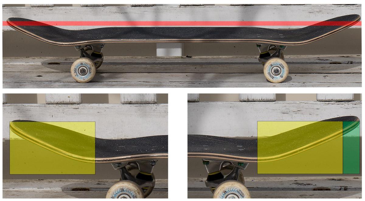 different colors skateboard hardware