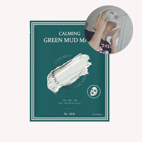 BY:OUR Calming Green Mud Mask (1pcs Or 3pcs) mud mask used by J-hope