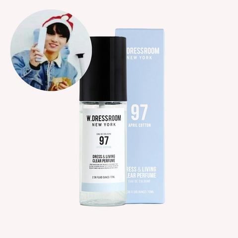 W.DRESSROOM Dress & Living Clear Perfume (No.97 April Cotton) 70ml jungkooks perfume