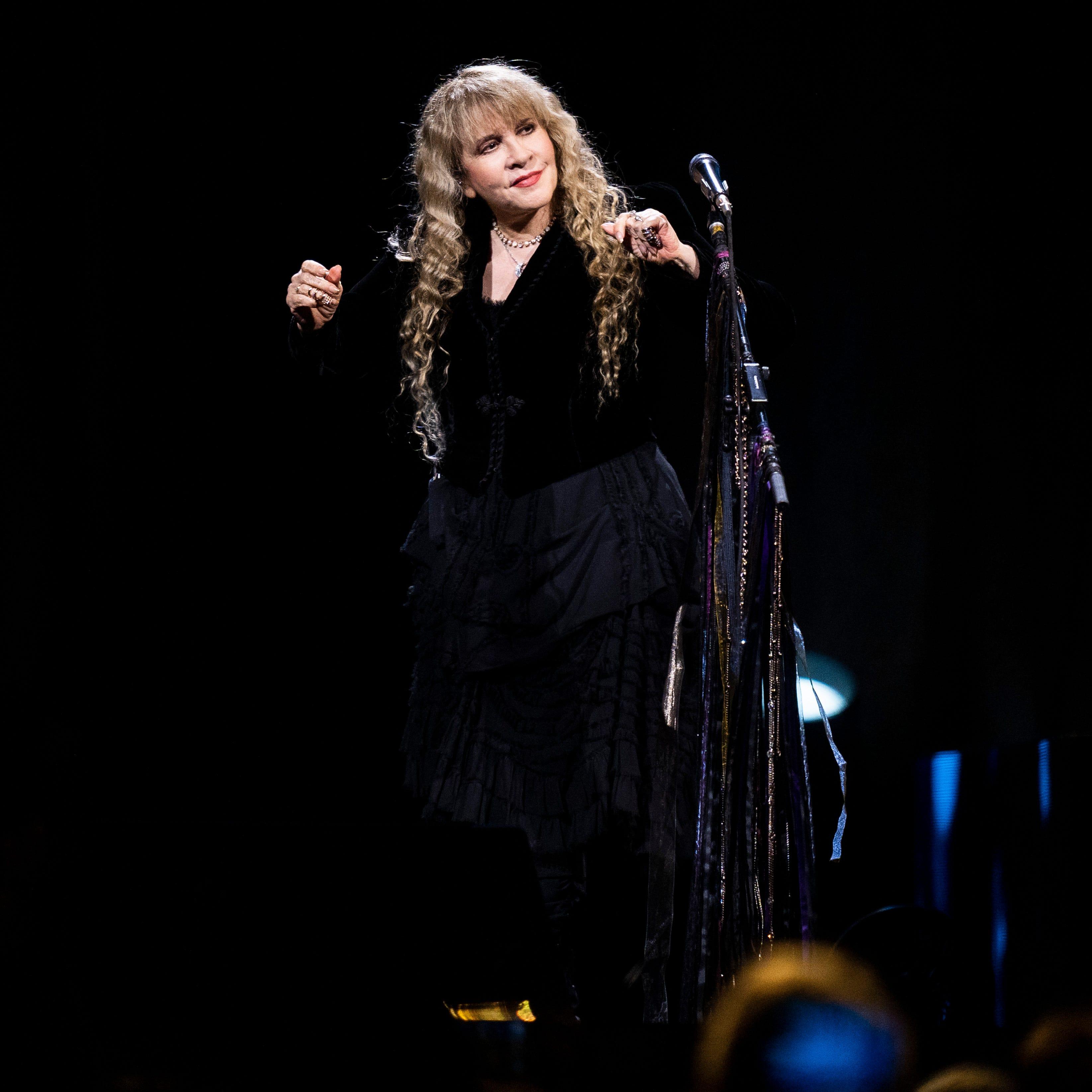 Stevie Nicks performs at the Fiserv Forum on August 8, 2023 in Milwaukee, Wis.