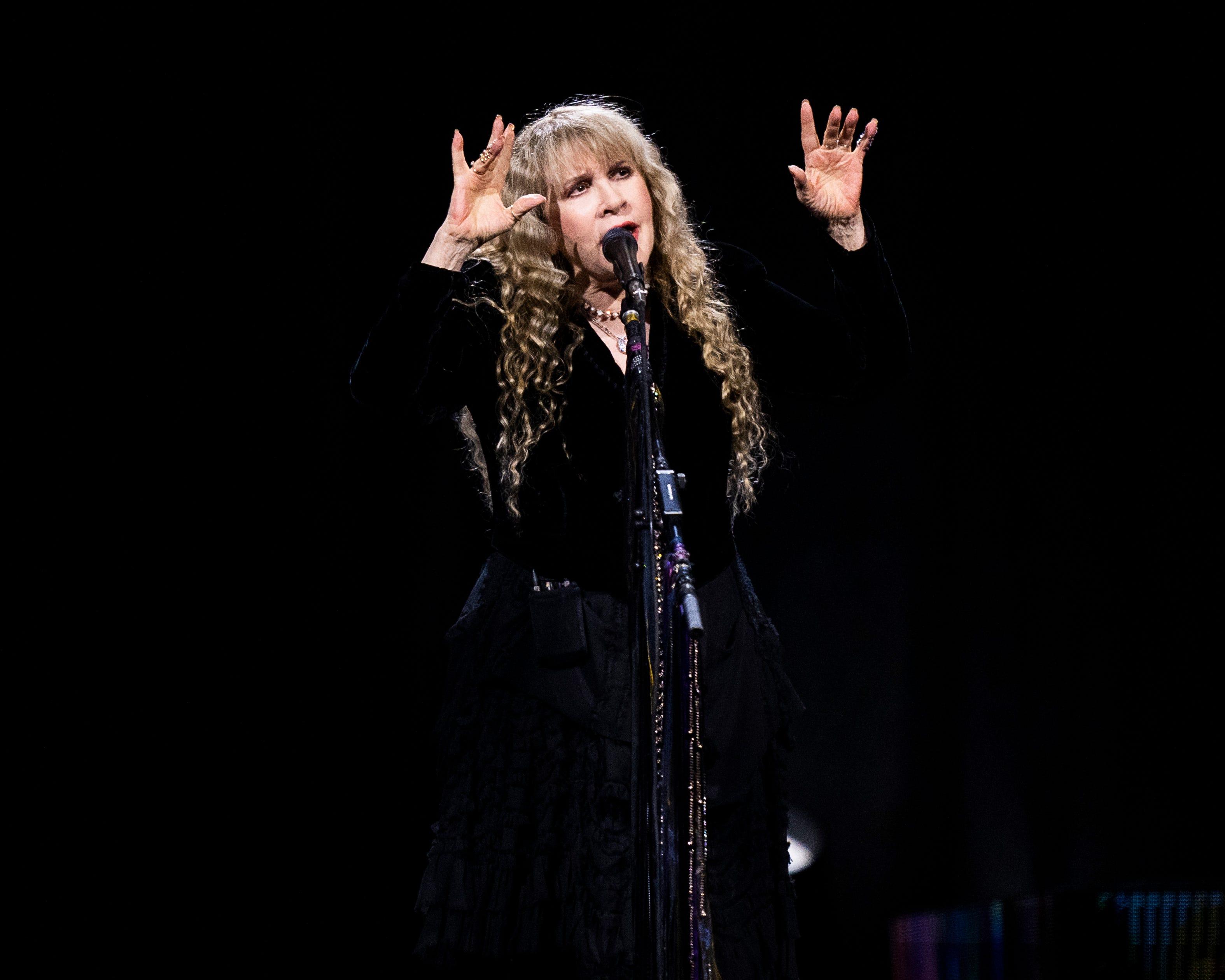 Stevie Nicks performs at the Fiserv Forum on Tuesday August 8, 2023 in Milwaukee, Wis.