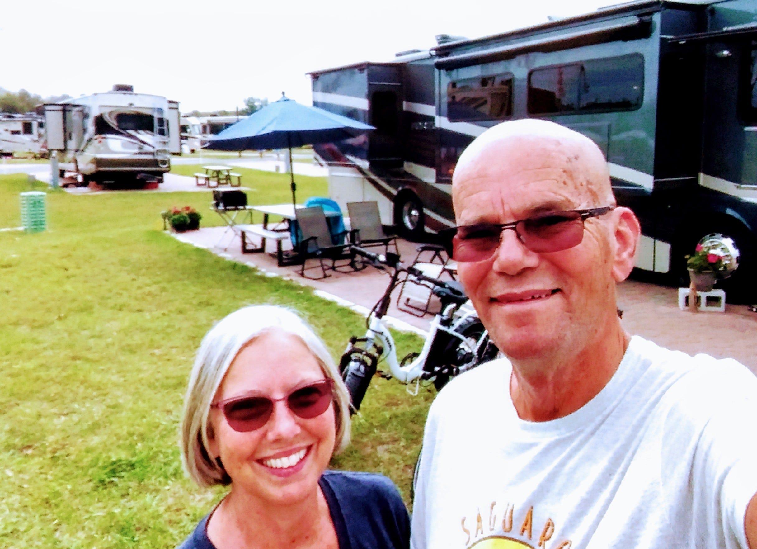 Alaska natives Debbie and Steve Newsome left their Anchorage home in August 2019 on their first RV trip in retirement and have never been back home. They said COVID-19 kept them at the Sunkissed Village RV Resort on U.S. 441 for most of the last year.