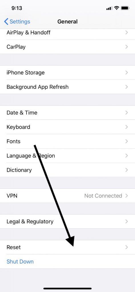 Reset Your Settings to Stop iPhone Random Restarts