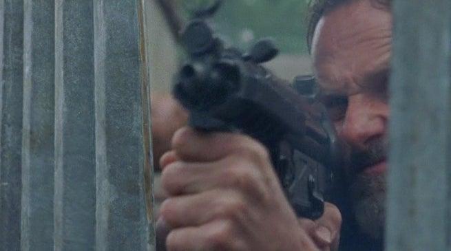 Walking Dead Season 8 Premiere Rick Shoots at Negan