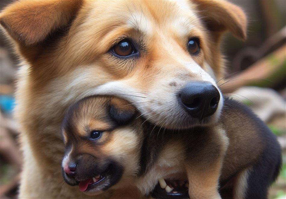 why do dogs eat their puppies