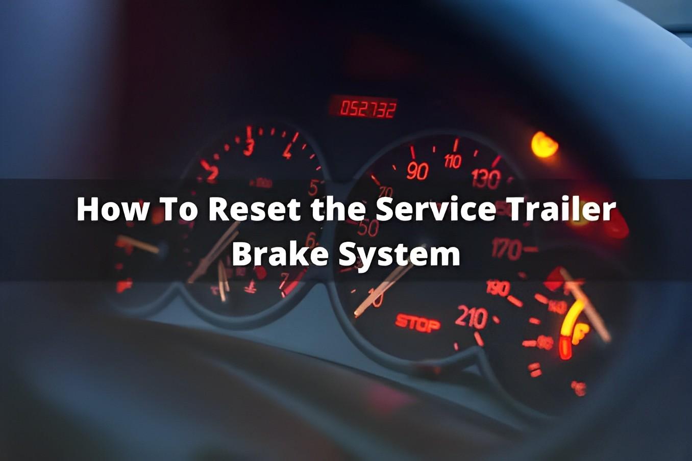 Service Trailer Brake System