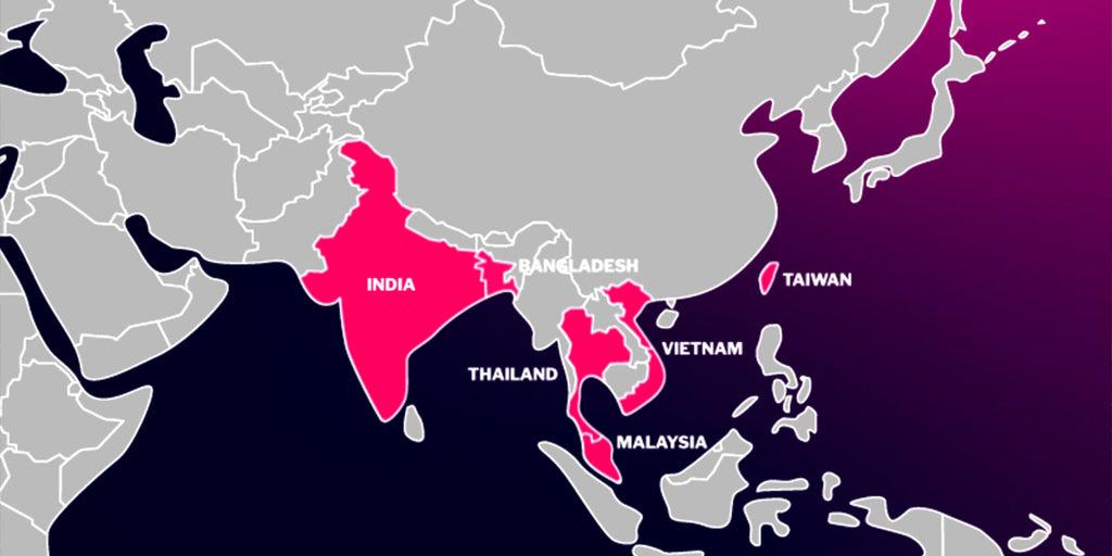 Rising manufacturing countries