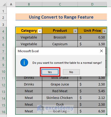 Confirmation to the Problem Merge Cells Greyed Out in Excel