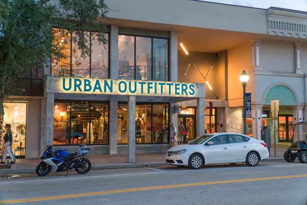 Florida, USA - Circa 2018: Urban Outfitters retail clothing store