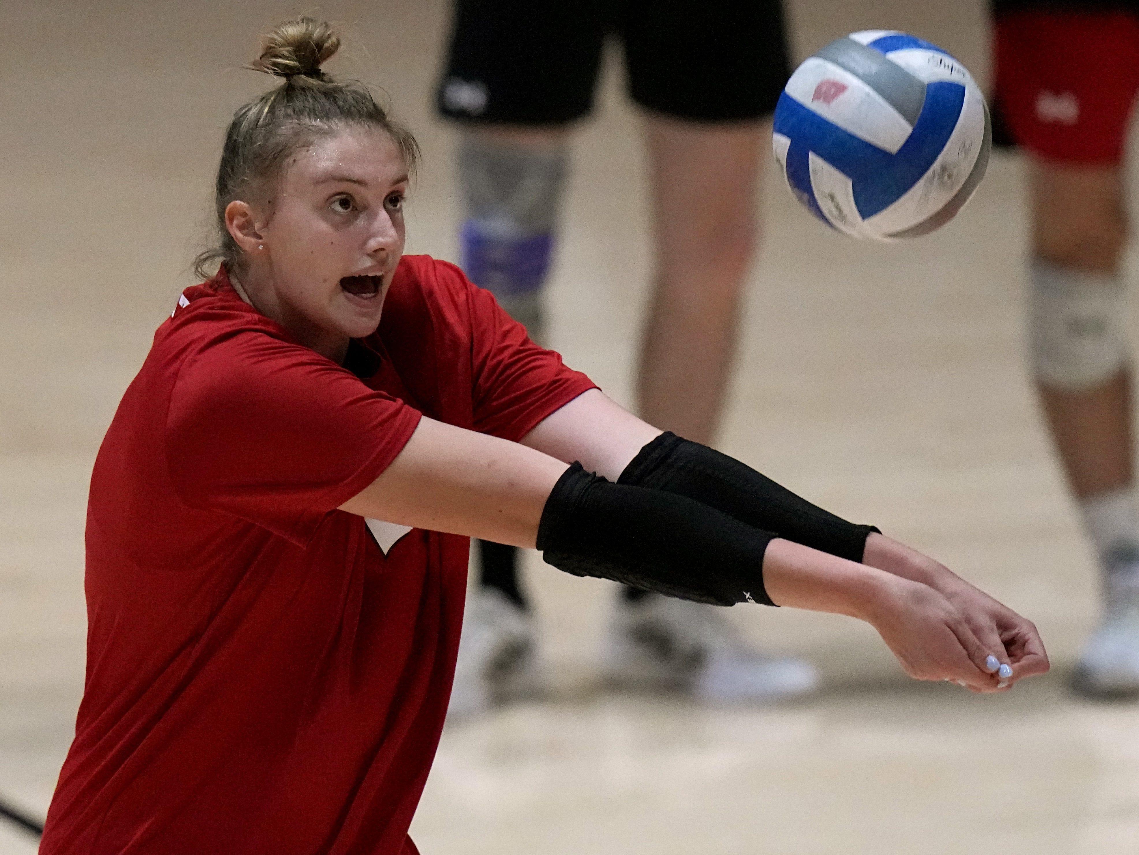 Wisconsin middle blocker/right-side hitter Anna Smrek grew more confident as the 2021 season went on and peaked in the NCAA tournament.