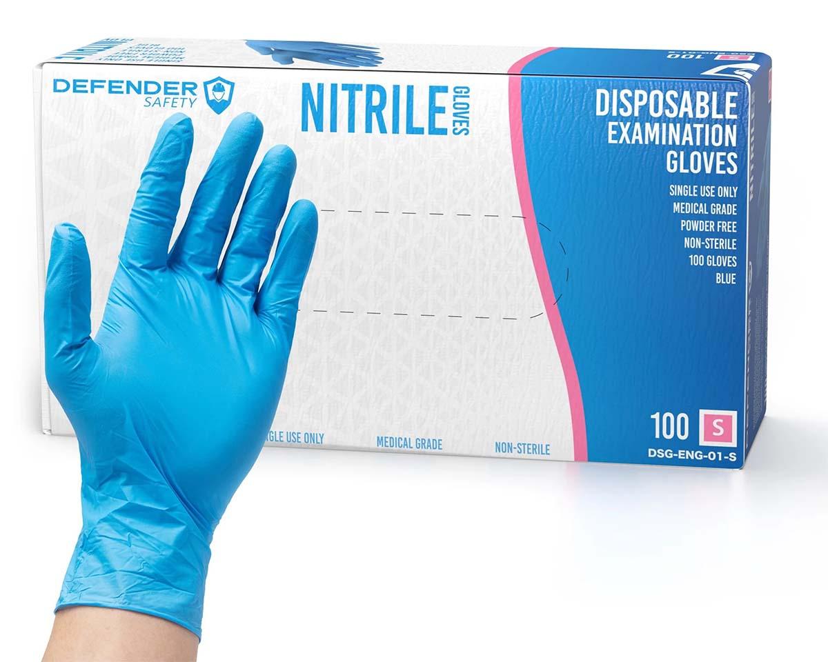 Defender Safety - Nitrile Examination Gloves
