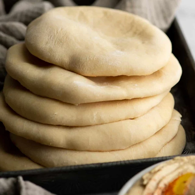 homemade pita bread