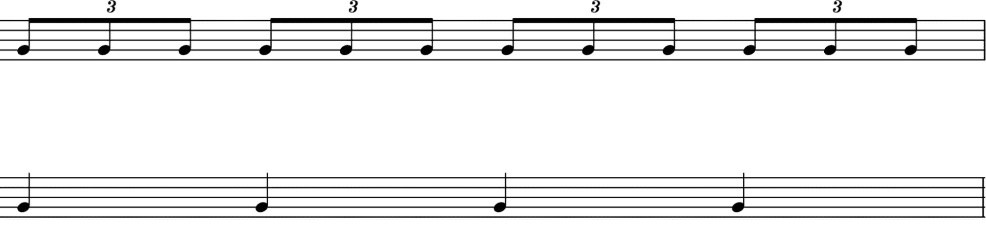 Dotted sixteenth notes