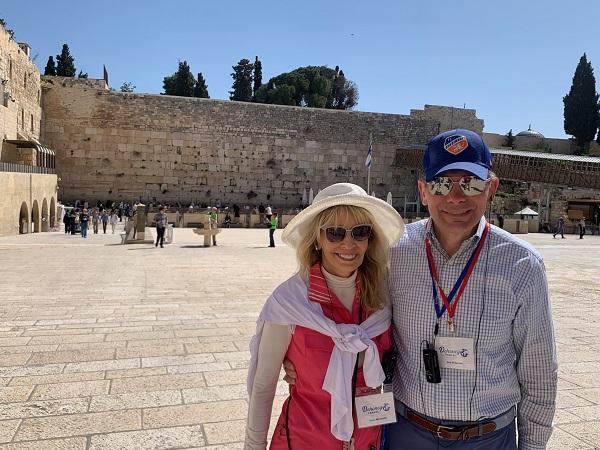 Diane and Bob at the Western Wall