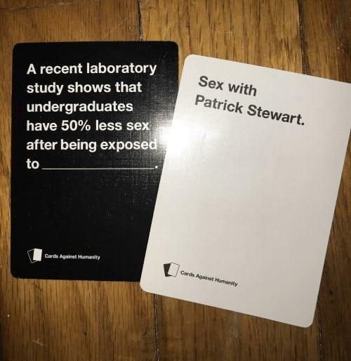 Patrick Stewart Cards Against Humanity