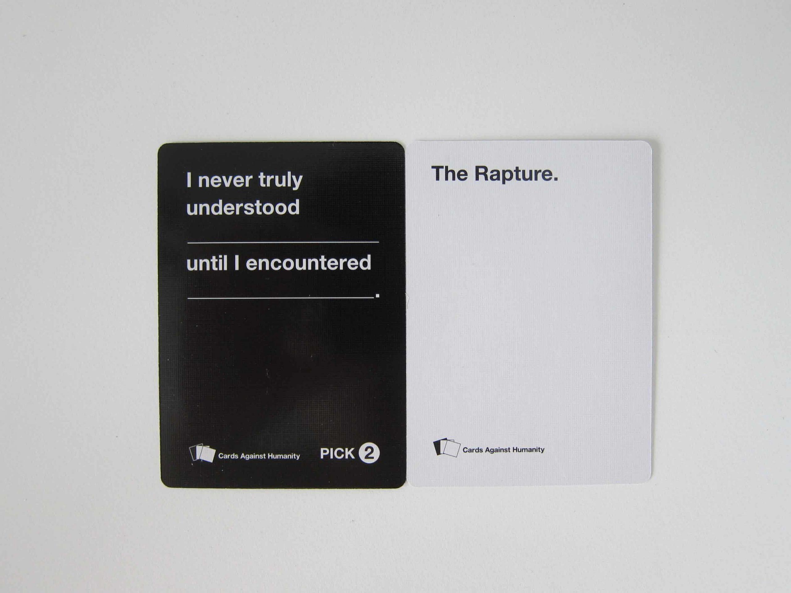 The Rapture Cards Against Humanity