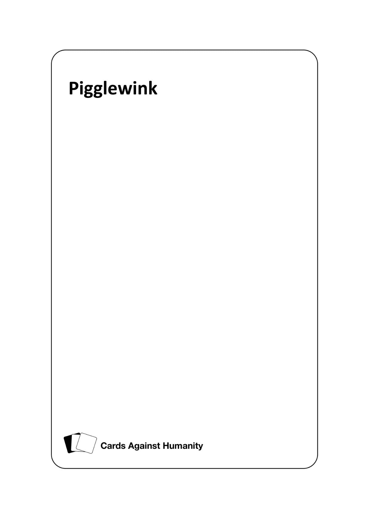 Pigglewink - Card Definition