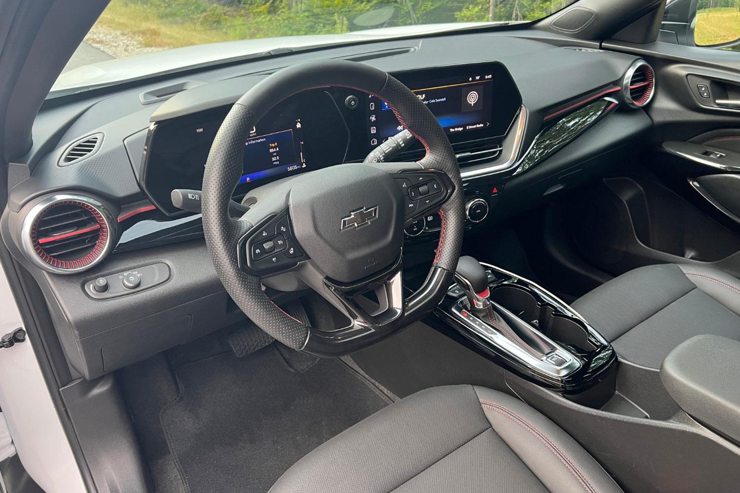 Dashboard of a 2024 Chevrolet Trax