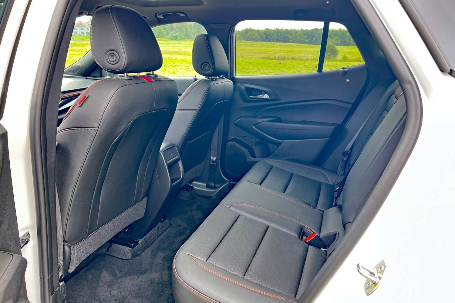 Back seat of a 2024 Chevrolet Trax